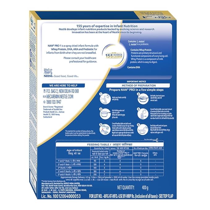 NAN 1 Infant Formula – Trusted Nutrition for Your Baby