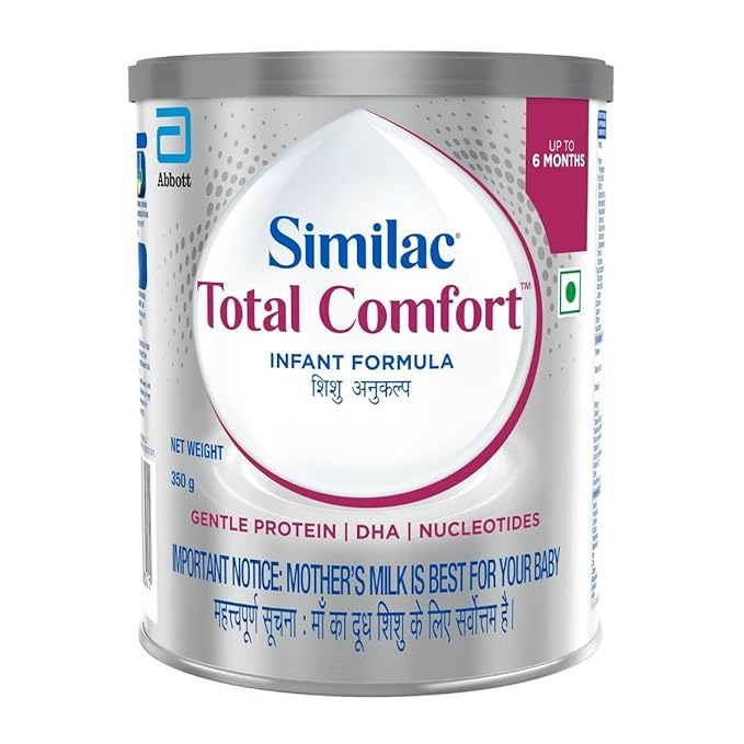 Similac Total Comfort Infant Formula Powder – 350g (Up to 6 Months), easy-to-digest, gentle formula for sensitive tummies.