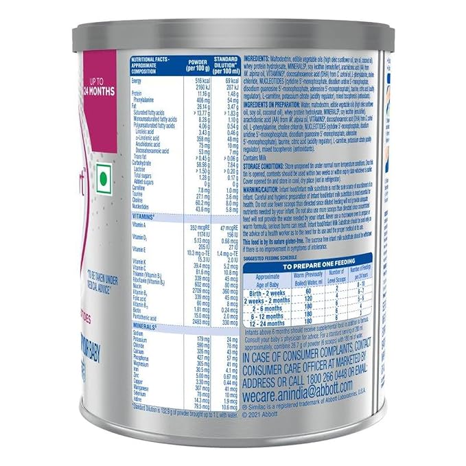 Similac Total Comfort Infant Formula Powder – 350g (Up to 6 Months), easy-to-digest, gentle formula for sensitive tummies.
