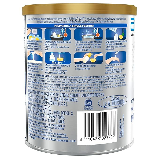 Similac Isomil Soy Infant Formula Powder – 400g Tin