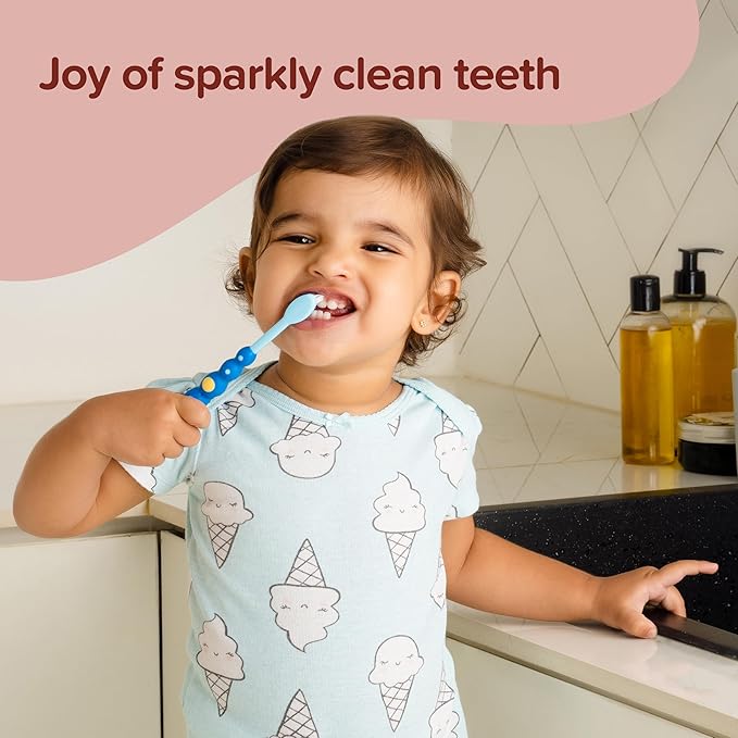 LuvLap Naturals Baby Dent 100% Natural Toothpaste for Kids – Bubble Fruit Flavour, 100g