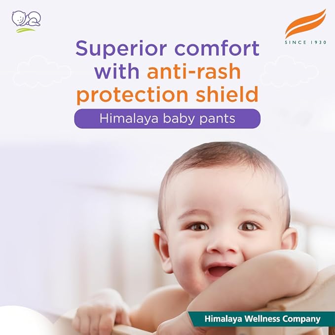Himalaya Total Care Small Diaper Pants S (4-8 kg) | 54 pcs | Rapid Absorption | Leakproof