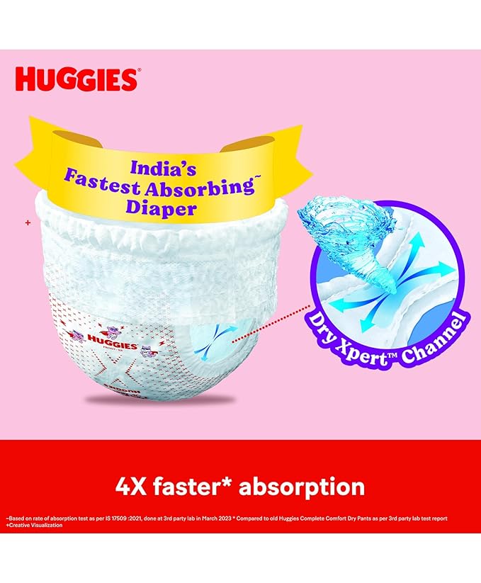 Huggies Complete Comfort Wonder Pants, Medium (M) Size, 32 Count