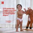 Huggies Comfy Baby Diaper Pants, Large (L), 46 Count, Up to 2X Faster Absorption, Dry Expert