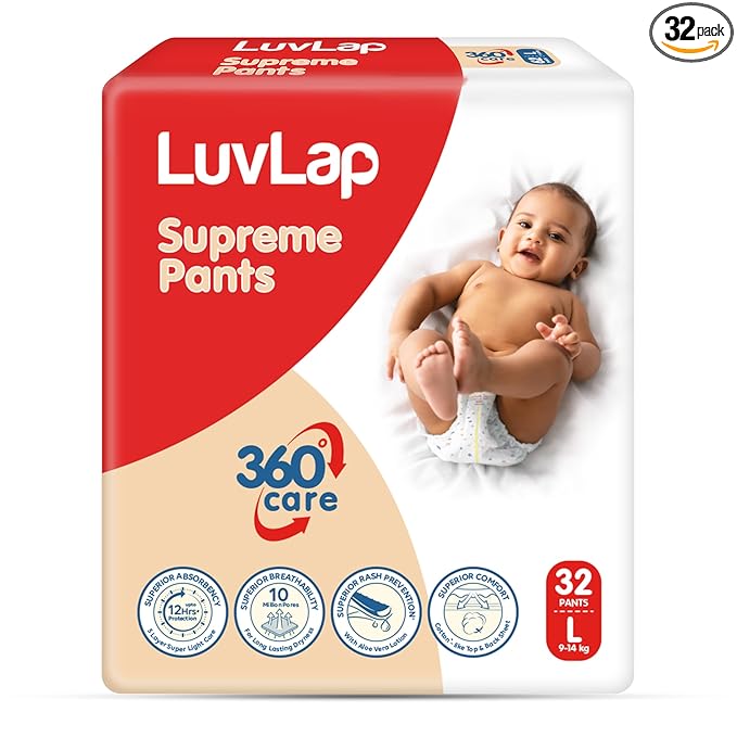 LuvLap Supreme Diaper Pants Large (L) 9 -14Kg