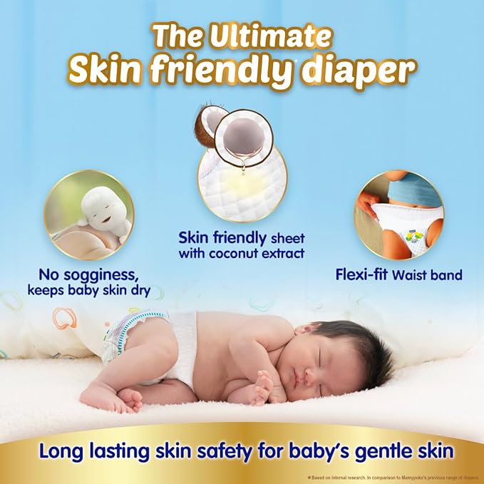 MamyPoko Diaper Pants - Soft & Comfortable Baby Diapers - Size S – 66 pcs