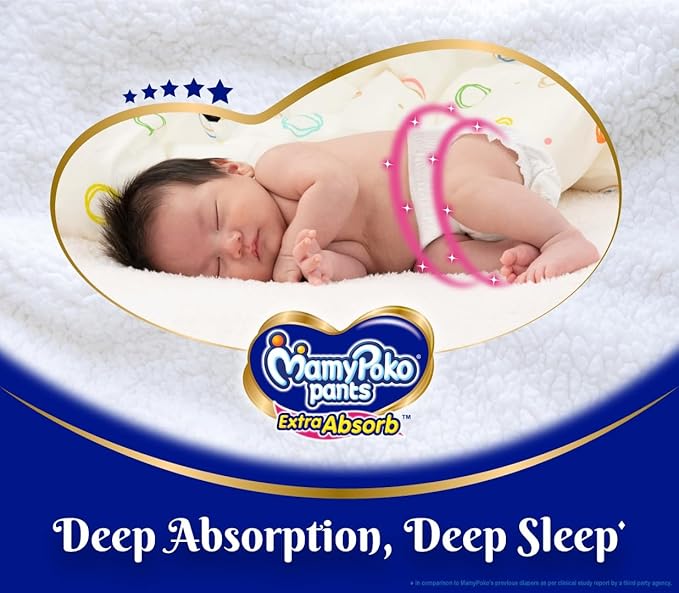 MamyPoko Pants Extra Absorb Baby Diapers, Small (S) 28 Pcs