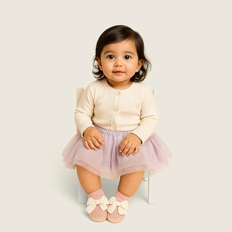 Lille Barn Stylish Socks – Pink Ankle Length with Bow