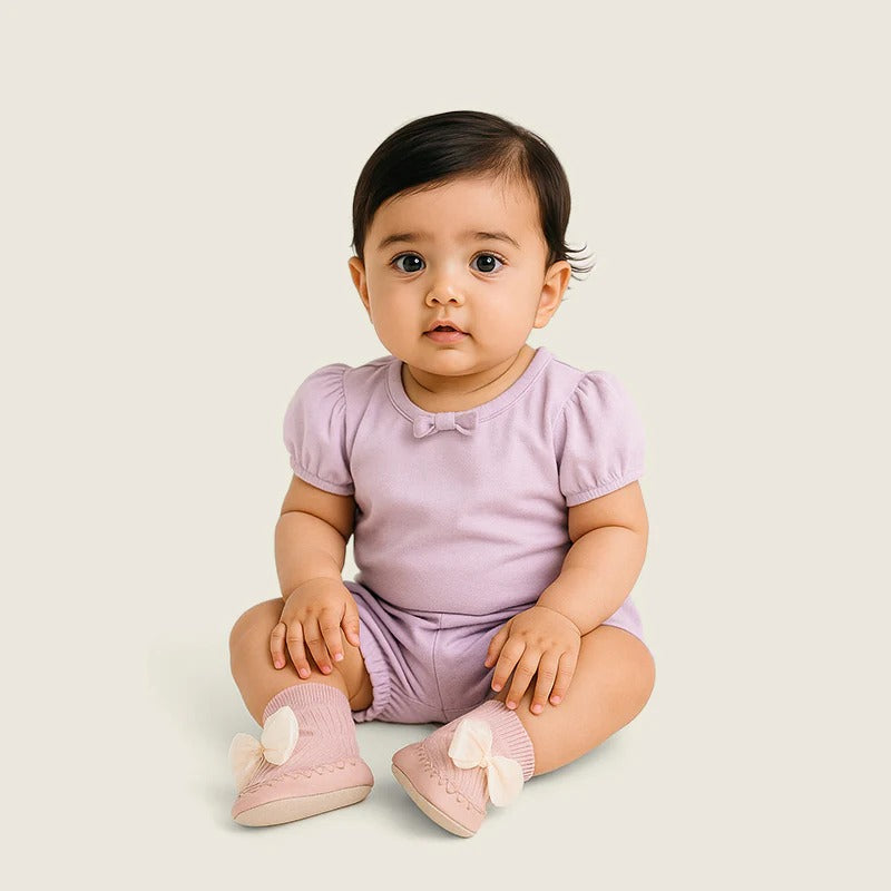 Lille Barn Stylish Socks – Pink Ankle Length with Bow