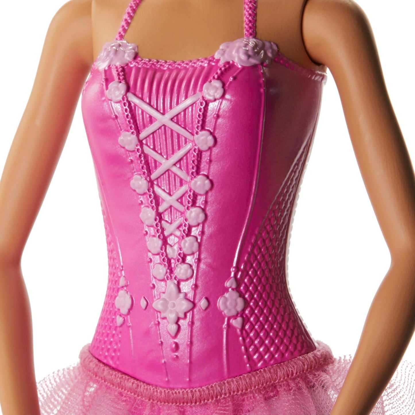 Large Barbie Ballerina Doll, Blonde with Purple Removable Tutu & Ballet Shoes