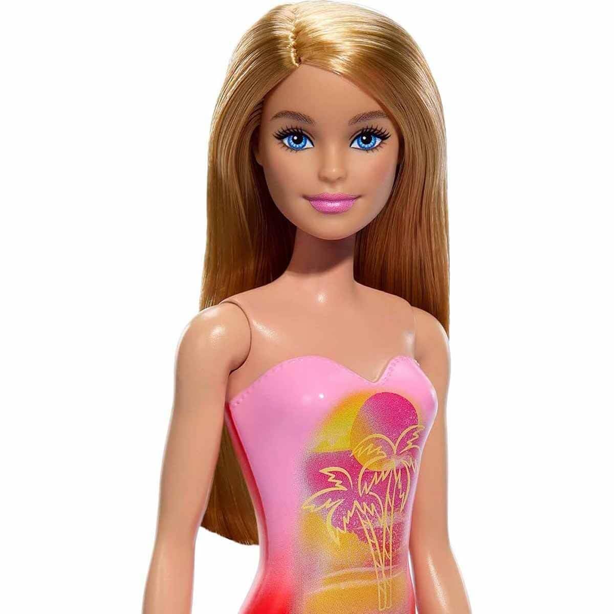 Barbie Beach Doll – Blonde Hair with Pink Swimsuit