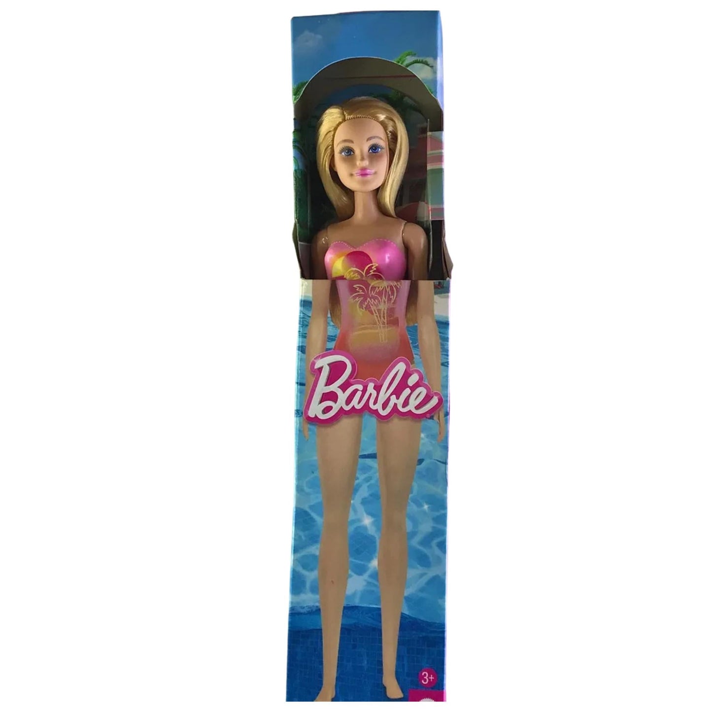 Barbie Beach Doll – Blonde Hair with Pink Swimsuit