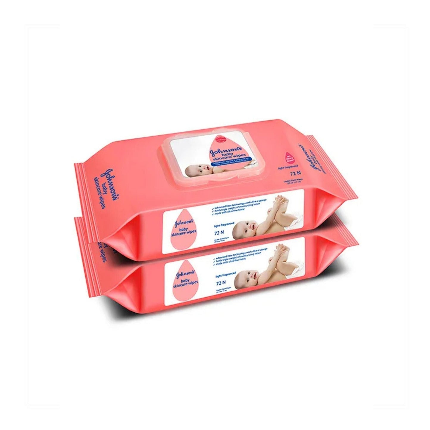Johnson Baby Skincare Cloth Wipes 72s Twin-Pack