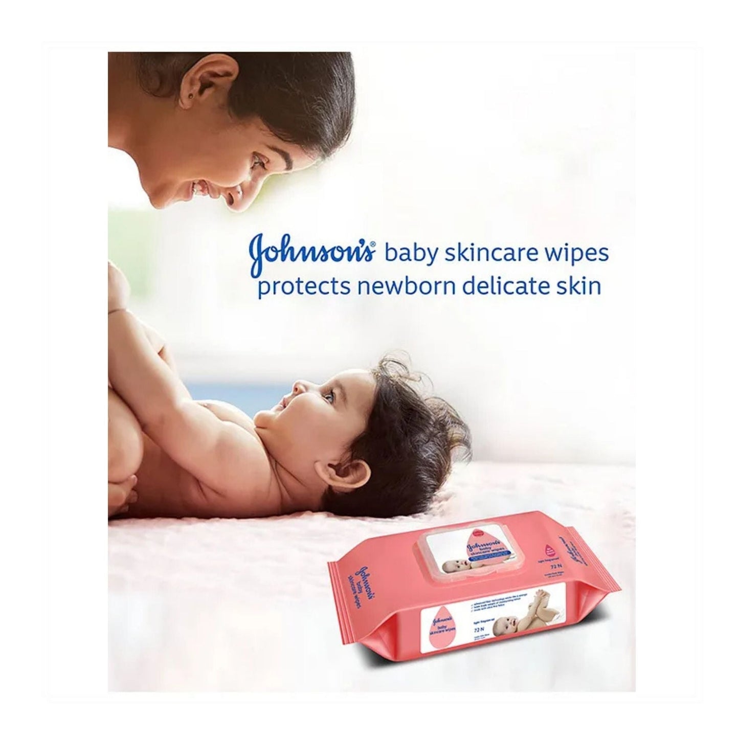 Johnson Baby Skincare Cloth Wipes 72s Twin-Pack