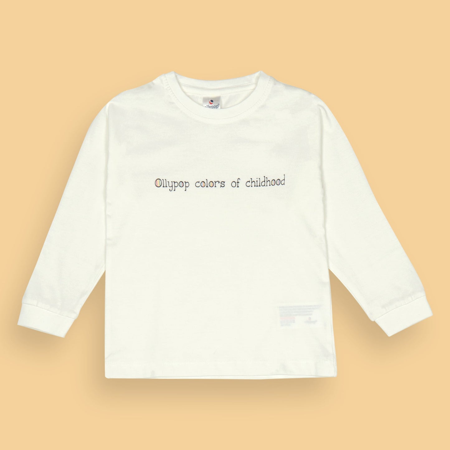 Ollypop Essentials T-Shirt – Breezy Breathable Sinker, Full Sleeves, Placement Print for Happy Kids (White)