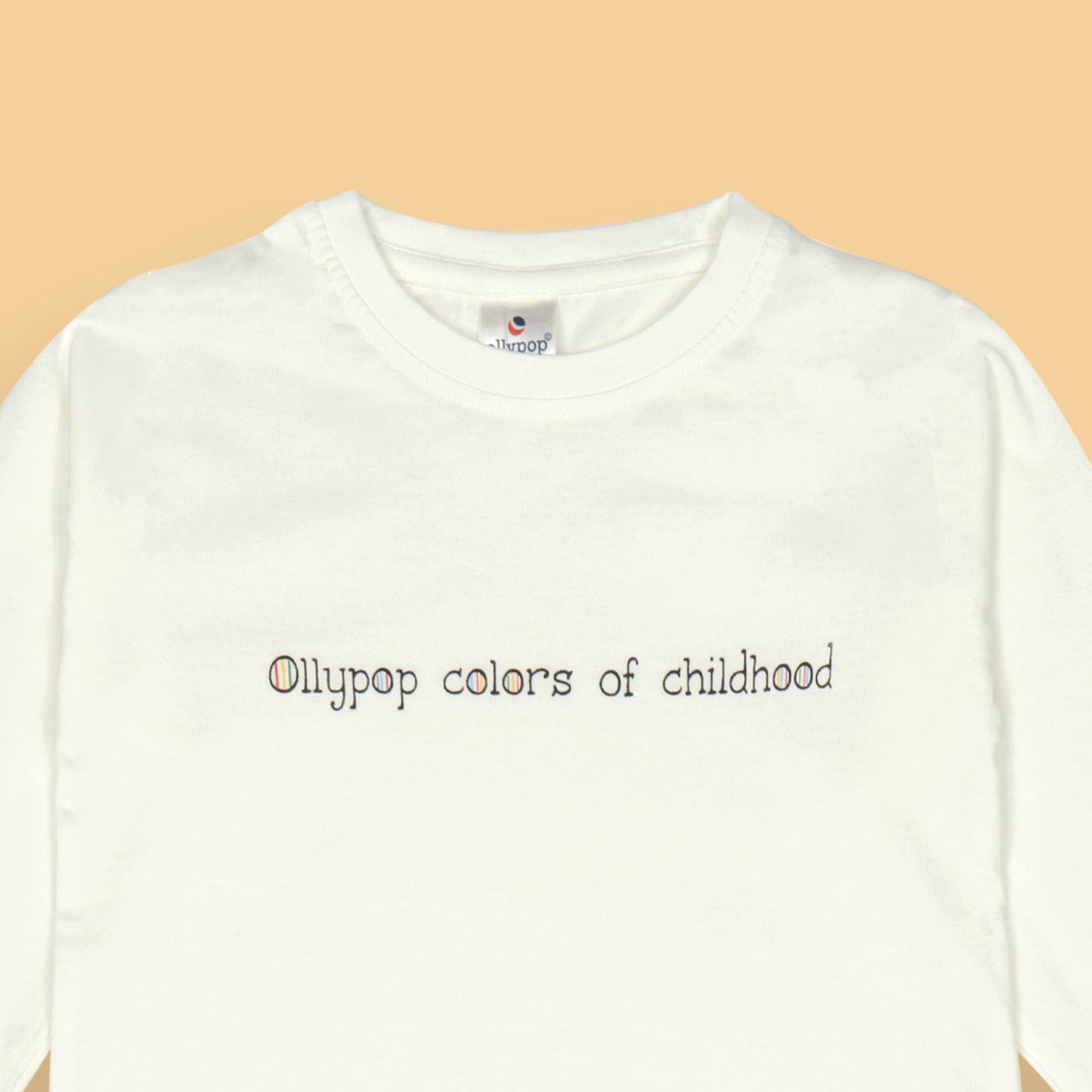 Ollypop Essentials T-Shirt – Breezy Breathable Sinker, Full Sleeves, Placement Print for Happy Kids (White)