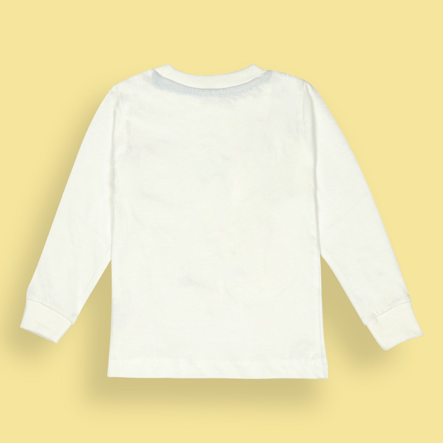 Ollypop White Full Sleeve T-Shirt – For Boys Who Like to Zoom Past Boring, “Get Set Go!” Mode Activated
