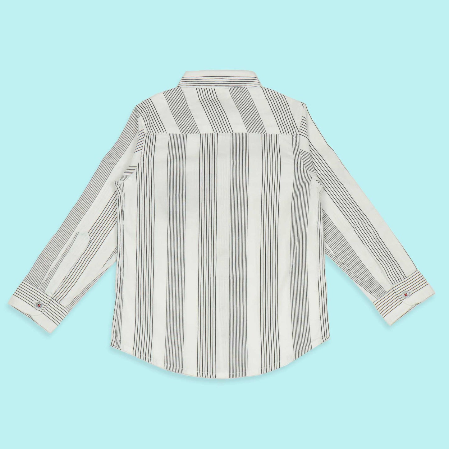 Jash Kids Boys White Checked Cotton Blend Full Sleeve Shirt
