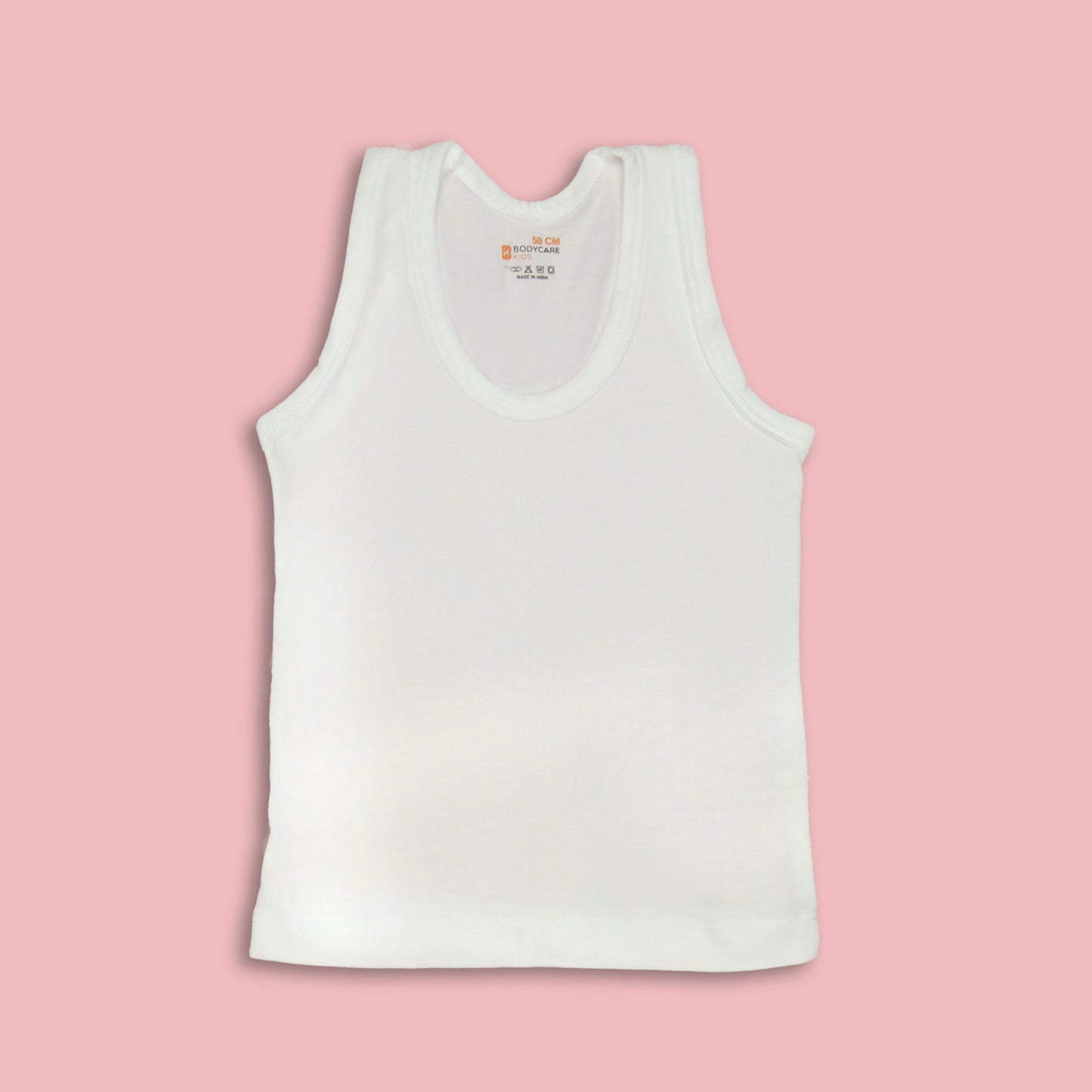 Boys’ White Cotton Blend Vests by Body Care – 3-Pack Soft, Sleeveless Innerwear