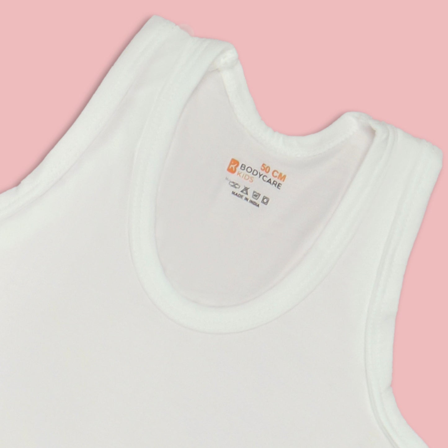 Boys’ White Cotton Blend Vests by Body Care – 3-Pack Soft, Sleeveless Innerwear