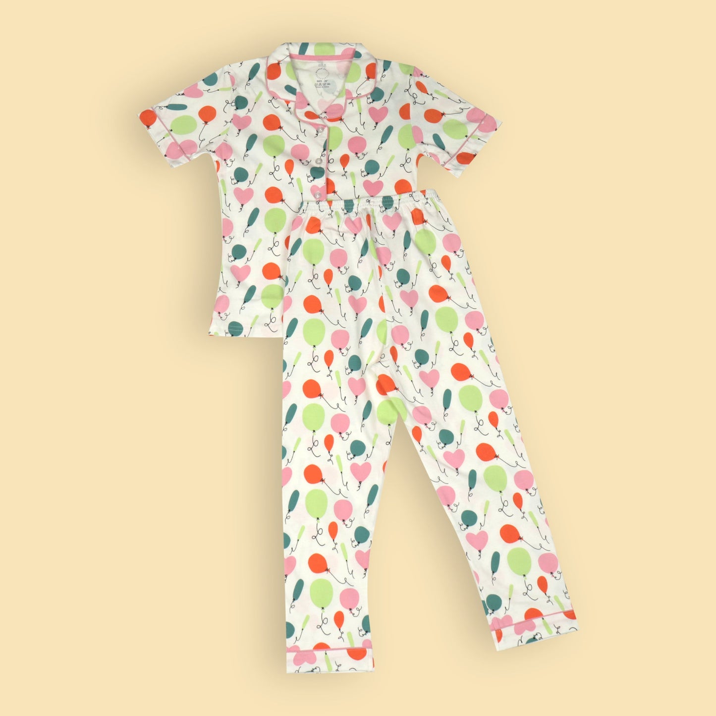 Cute Girls' White Nightwear Co-ord Sets – Cute, Comfy & Dream-Ready