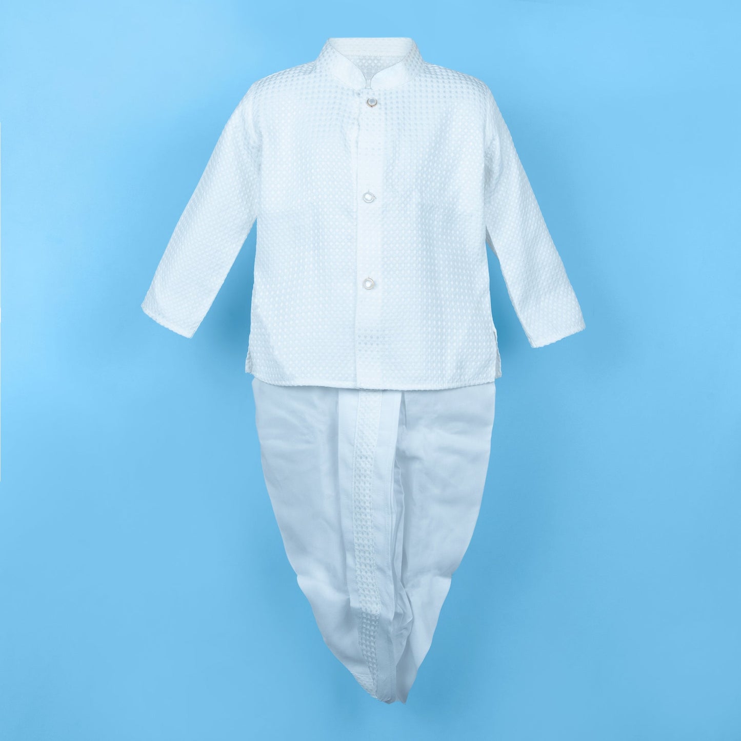Little Prince Look: Archies White Dhoti Kurta & Pant Set for Festival Fun