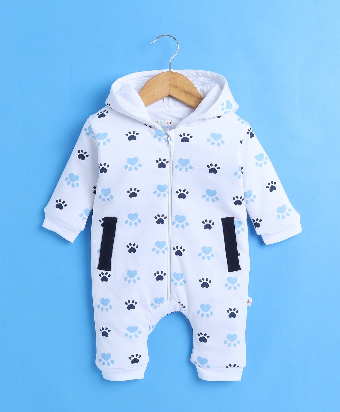 Snuggle Up! Bumzee Printed Hooded Romper for Little Ones