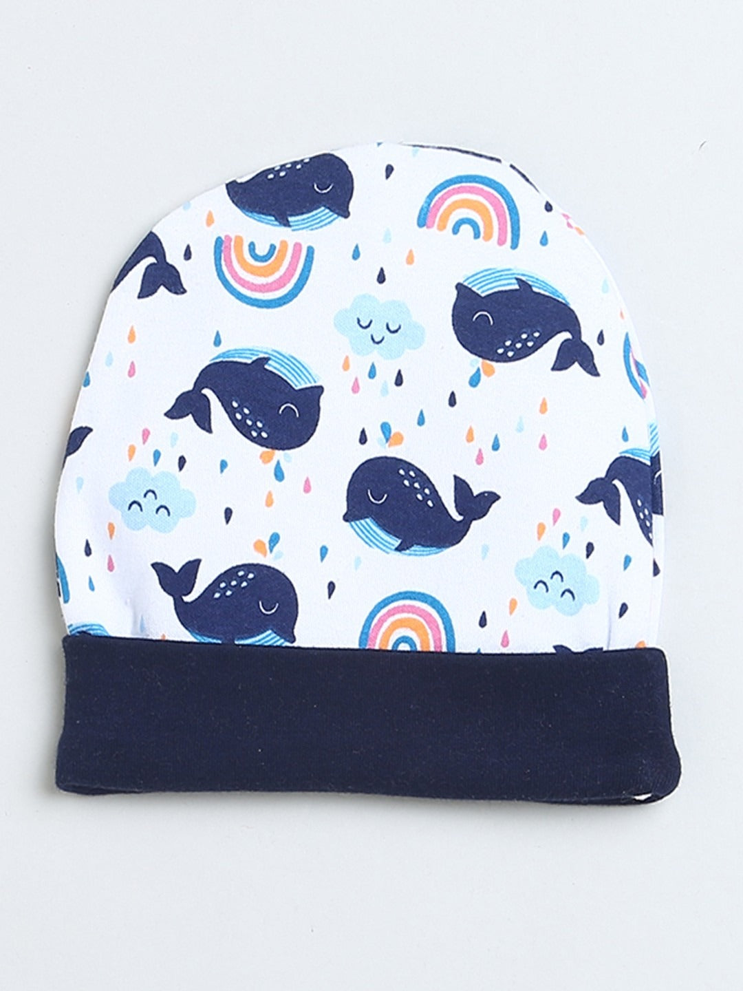 White Essential Cap, Mitten & Bootie Set