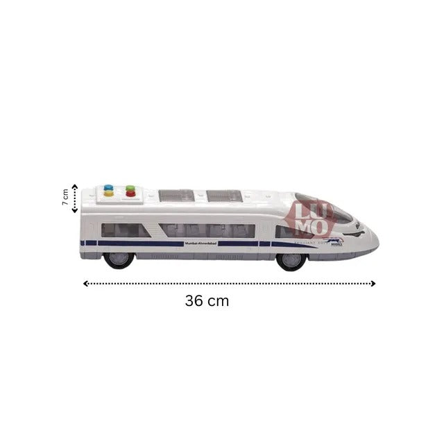 LUMO Classic White Train Set – Unisex Battery-Operated Track Vehicle