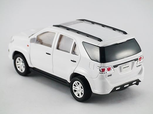 Centy Toys Plastic Fortuner Model Car Pack Of 1 White KidAdultToddler