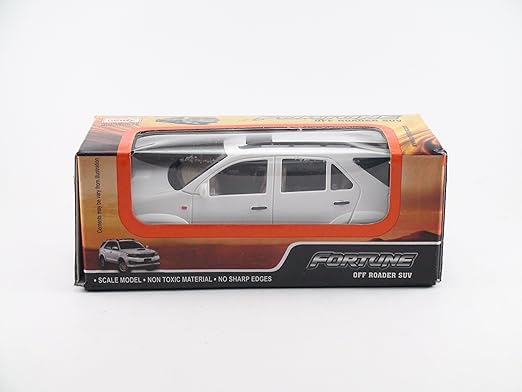 Centy Toys Plastic Fortuner Model Car Pack Of 1 White KidAdultToddler