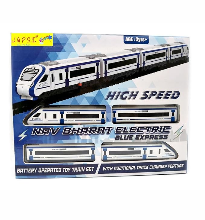 Nav Bharat Electric Train Set – Track Changer Battery Operated – Age 3