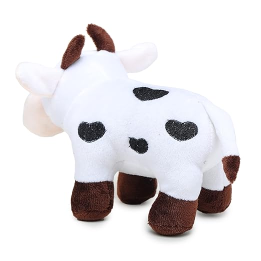Webby Plush Adorable Standing Cow with Smiling Face Stuffed Soft Doll Toy for Kids