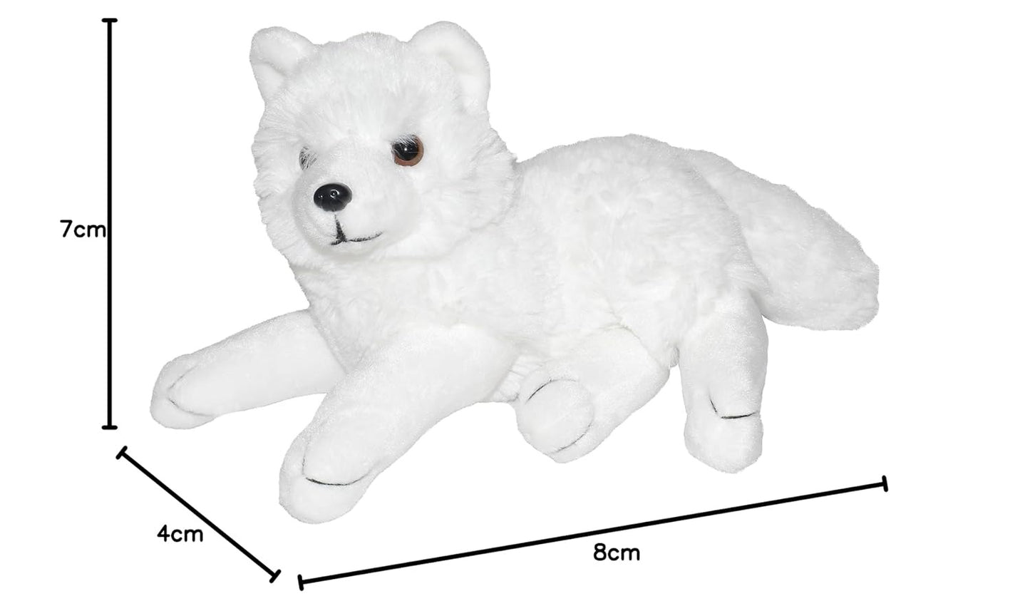 WILD REPUBLIC Artic FOX- Stuffed Animal Plush Toy Gift for Kids 8' Inches
