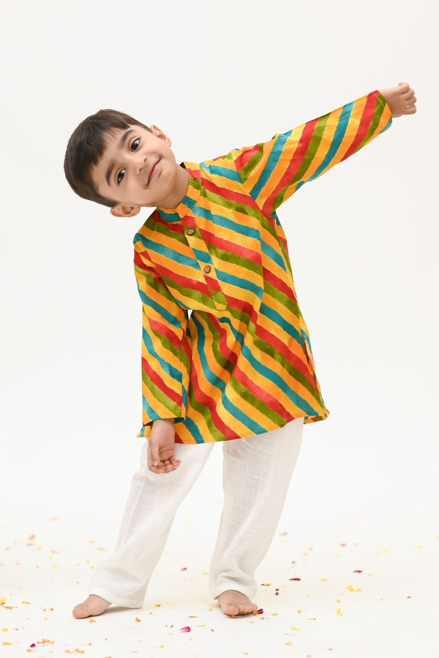 Boy's Saavan 2.0 Ethnic Set – Comfortable Traditional Wear for Festivals & Celebrations