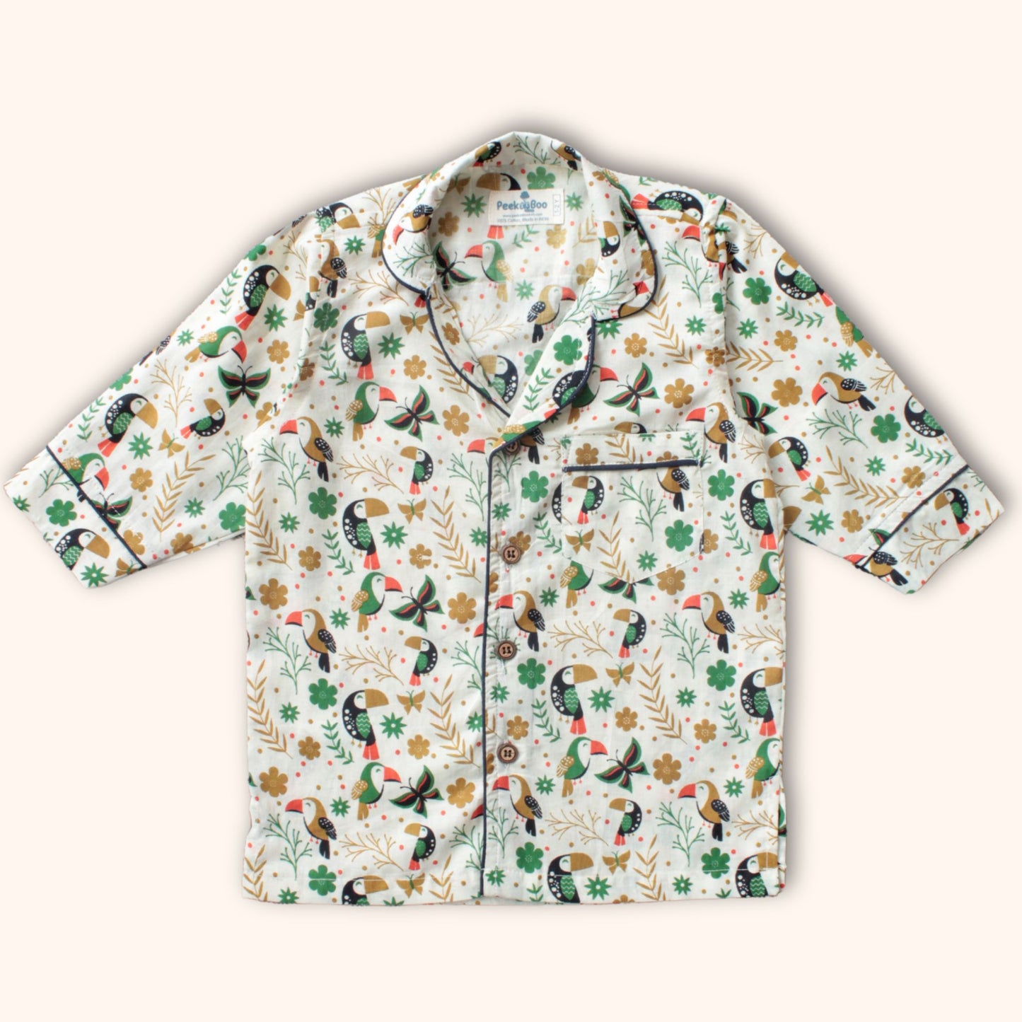 Printed Pure Soft Cotton Night Suit – Cozy Sleepwear Set