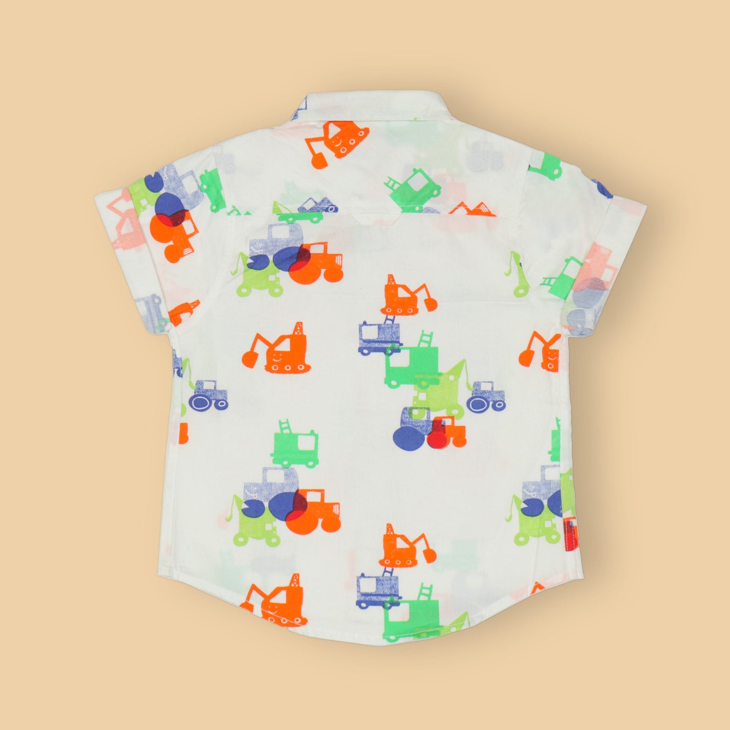 Boys' Multi-Color Cotton Shirt – Soft Fabric, Half Sleeves, Pack of 2