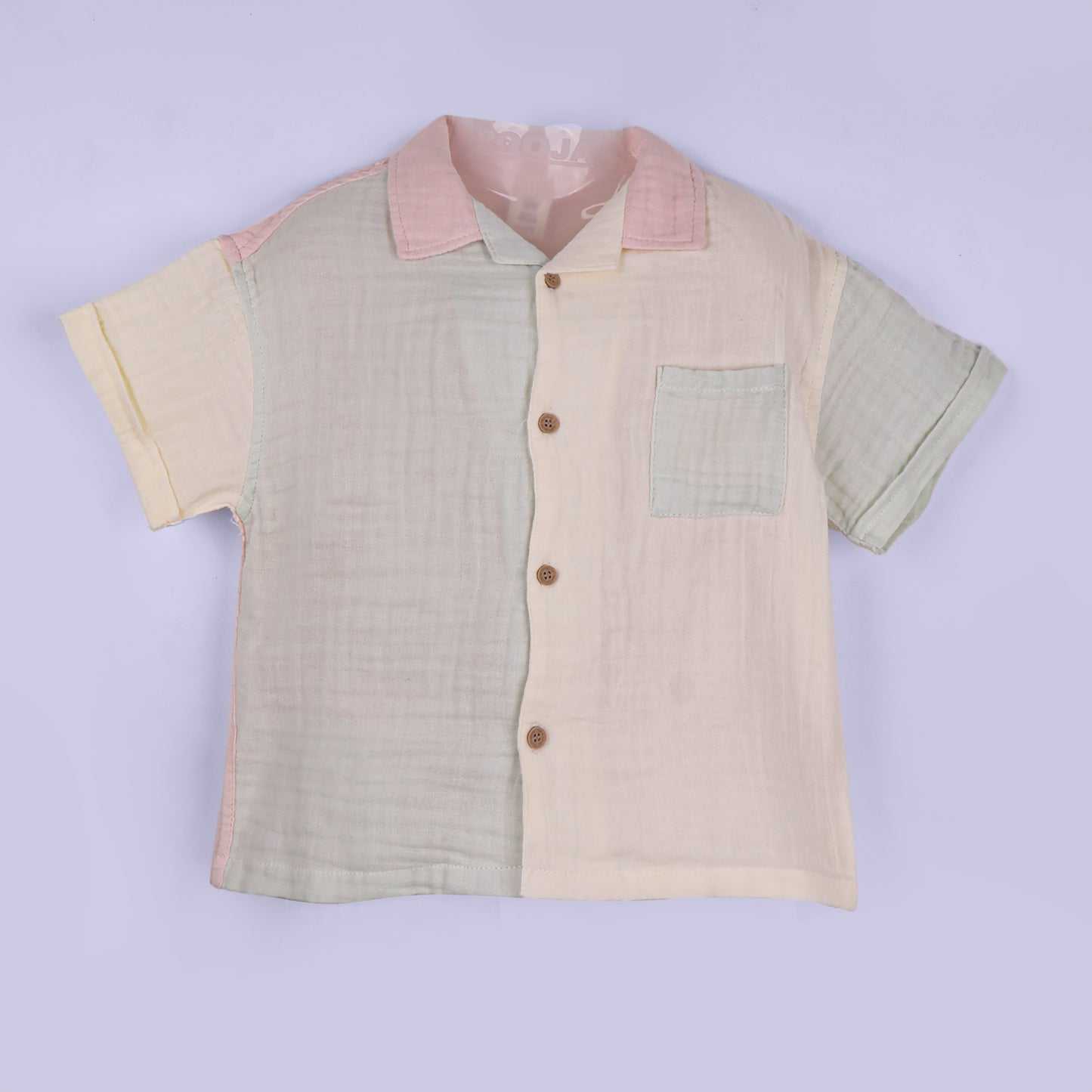 Toffyhouse Boys Cotton Shirt & Shorts Set Polo Collar Shirt with Elastic Comfort Fit Shorts