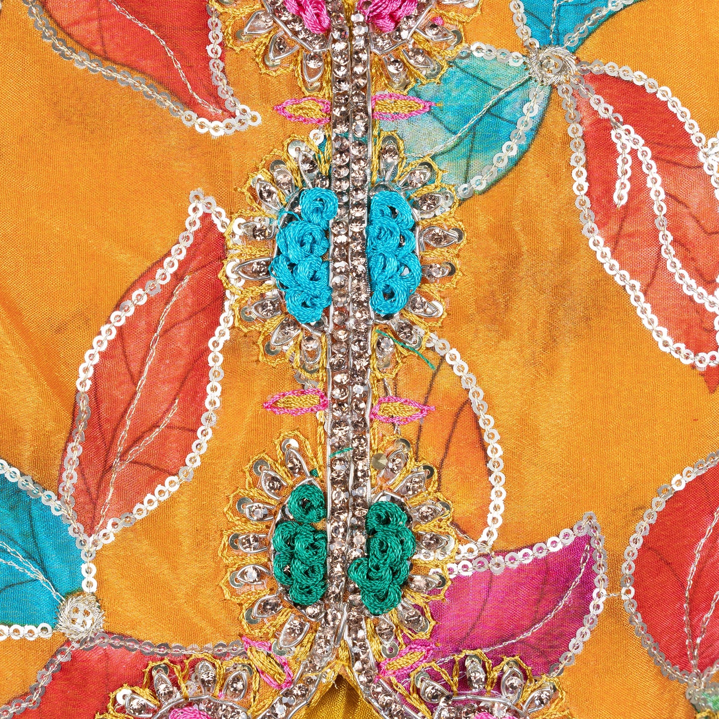 Sparkle & Shine: Girl Wear Multicolor Embroidered Choli & Flared Skirt for Party Glam