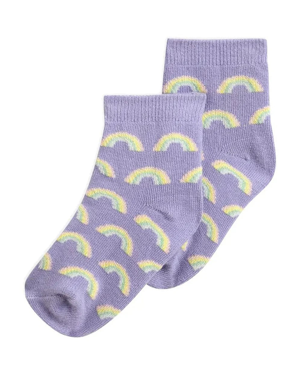 Playful Prints Multi-Color Socks Set – Cotton Blend, 3 Pairs Mid-Ankle Socks