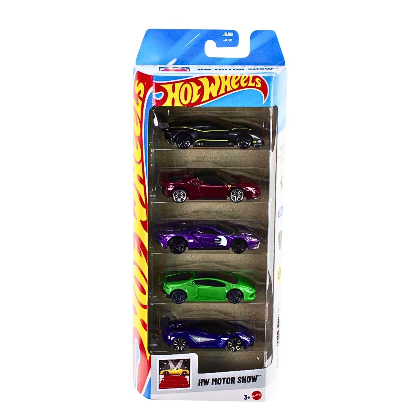 Hot Wheels Die-Cast Vehicles 2025 – HW Motor Show 5-Car Pack