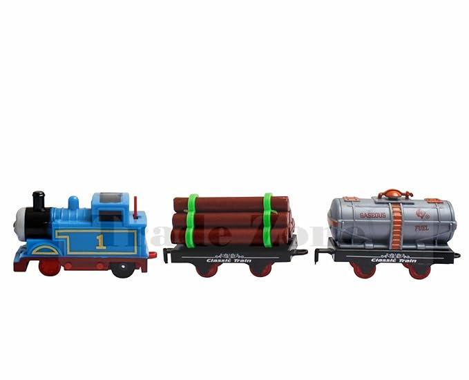 Thomas Toy Train Set Track Set with Sound and Light 11 Pcs with Coal Wagon and Tanker Educational Gift for Kids Railway Tracks for Kids 3