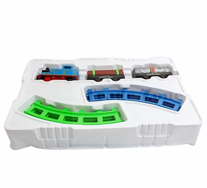 Thomas Toy Train Set Track Set with Sound and Light 11 Pcs with Coal Wagon and Tanker Educational Gift for Kids Railway Tracks for Kids 3