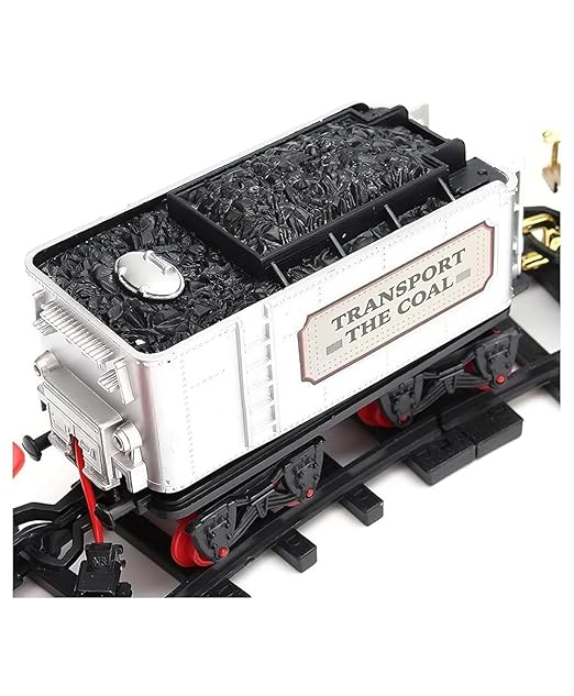 ToyBoi Chu Chu Toy Train Set with Long Track Realistic Smoke & Sound Effects Battery Operated Built-in Flashlight Circular Track System Immersive Play for Kids Educational Fun