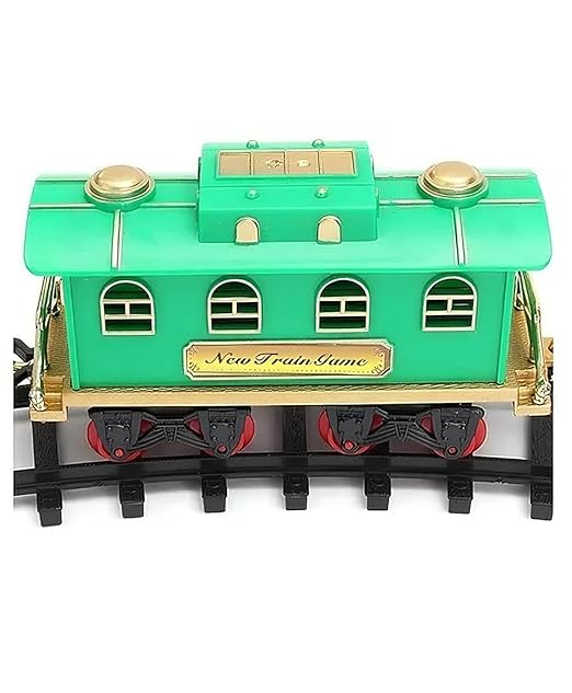 ToyBoi Chu Chu Toy Train Set with Long Track Realistic Smoke & Sound Effects Battery Operated Built-in Flashlight Circular Track System Immersive Play for Kids Educational Fun