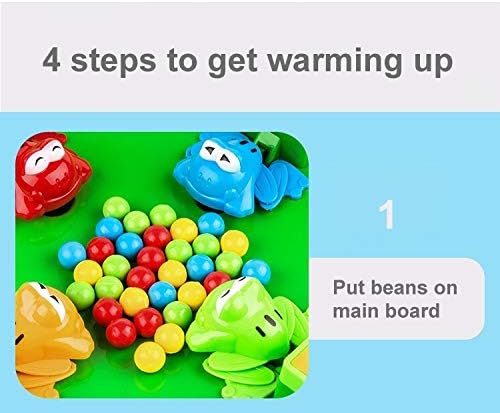 Hungry Frogs Four Player Family Game with Marbles Perfect for Kids and Easy Cleanup