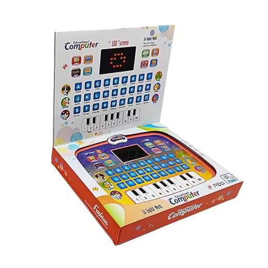 Kid Educational Computer with Piano/Tablet Toddler Learning Pad Interactive Toy with Screen -Educational Toys Fun Gifts -Music/Piano/ABC/Numbers/Words/Spell/Animals - for Boys&Girls 3