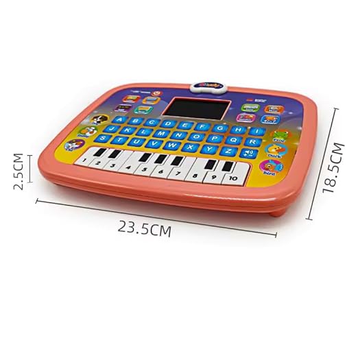 Kid Educational Computer with Piano/Tablet Toddler Learning Pad Interactive Toy with Screen -Educational Toys Fun Gifts -Music/Piano/ABC/Numbers/Words/Spell/Animals - for Boys&Girls 3