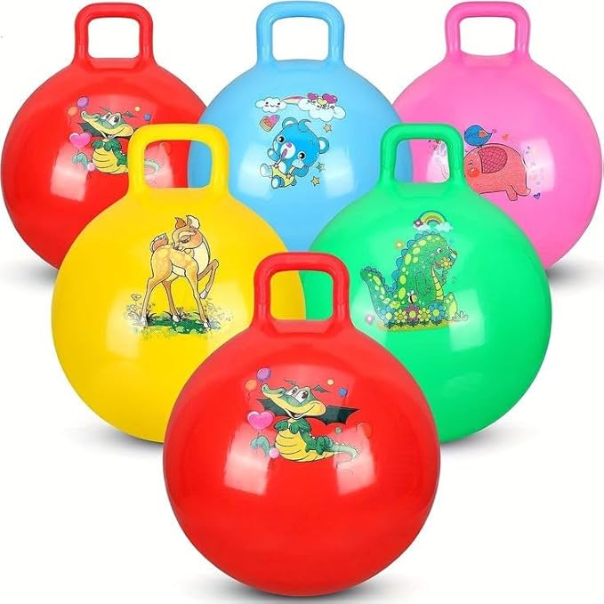 Fun Bounce Hop Ball - Inflatable Exercise Ball for Kids and Adults 55 cm