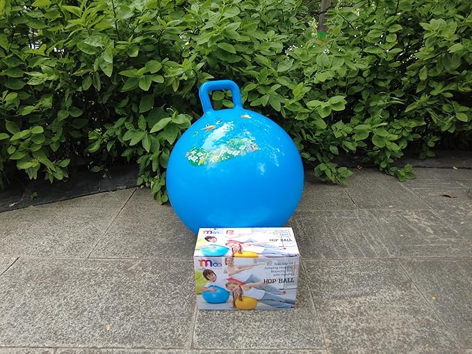 Fun Bounce Hop Ball - Inflatable Exercise Ball for Kids and Adults 55 cm